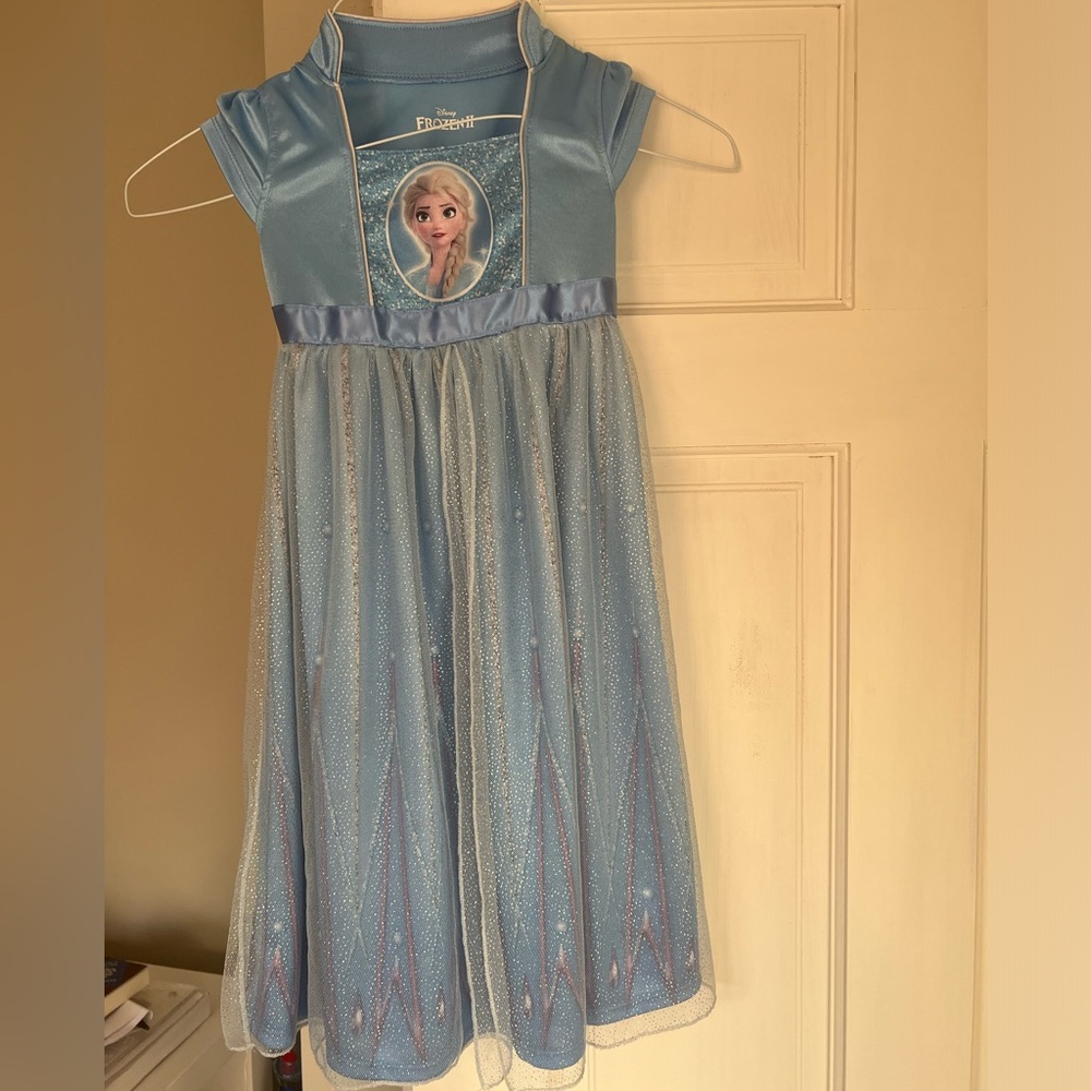 Disney  light blue frozen size 4 girls dress
